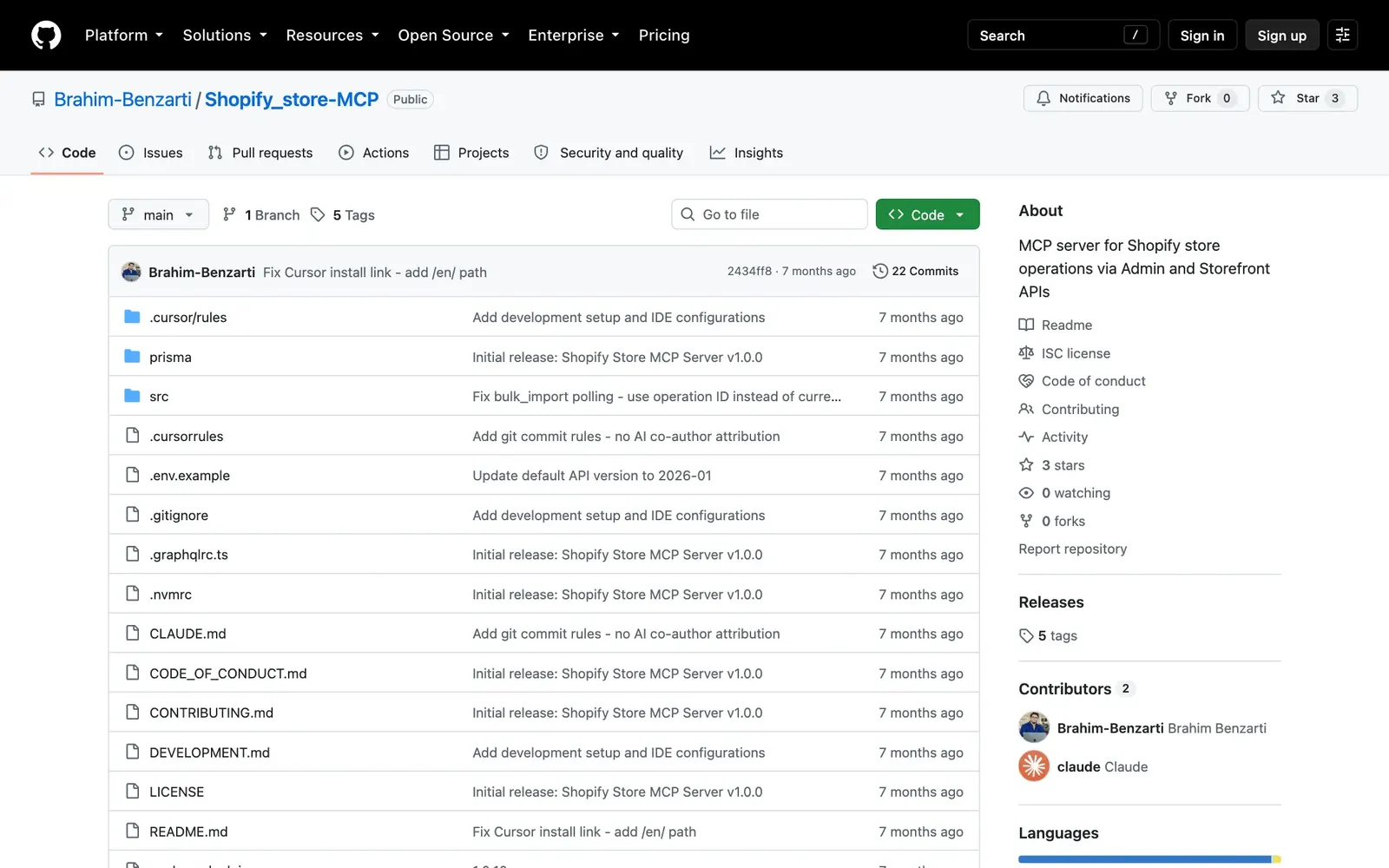 github.com/brahim-benzarti/shopify_store-mcp, live